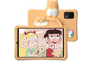 DOOGEE T20mini Kid Tablette Enfants 8,4 Pouces, Tablette Android 13, 9Go+128Go/TF 1To, Octa-Core, 1200x1920 HD+, 13MP+5MP, 5060mAh Tablette, WIFI double bande, Face ID, TÜV Certificat/Etui en Silicone