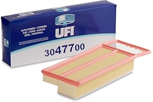 UFI Filters, Filtro Aria 30.477.00, Filtro Aria per Ricambio, Adatto a Auto, Applicabile su Diversi Modelli Alfa Romeo, Chrysler, Citroen, Fiat, Ford, Lancia, Opel, Peugeot e Vauxhall