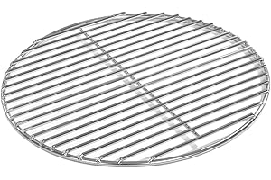 WIMI Cooking Grate Diameter 40 cm Stainless Steel Rust-Proof and Electro-Polished 4 mm for Round Grill, Kettle Grill, Fire Bowls, Grill Trays, Round Grill