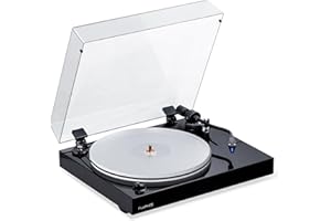 Fluance RT85 Reference High Fidelity Vinyl Turntable Record Player with Ortofon 2M Blue Cartridge, Acrylic Platter, Speed Control Motor High Mass MDF Wood Plinth Vibration Isolation Feet - Piano Black