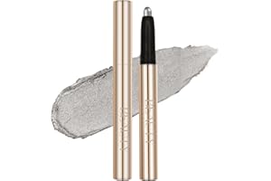 Beauty Searcher Ombre à Paupières en Bâton - Mate et Scintillante - Crayon Ombre à Paupières Crèmeux - Stylo Éclaircissant pour les Yeux (#01 ARGENTÉ SCINTILLANT)