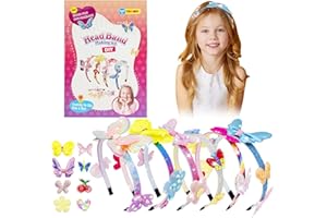 Steemjoey Kit per La Creazione di Cerchietti Capelli, 49 Pezzi Set Accessori Capelli Fai da Te, Lavoretti Creativi Set Fascia Cerchietto, Giochi Bambina 3+ Anni Femmina Regali Natale Compleanno