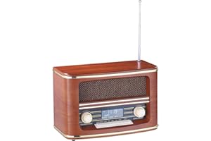 auvisio Retro Radio: Digitales Nostalgie-Stereo-Radio mit DAB+, Bluetooth 5.0, FM & Wecker (DAB Retro, DAB+ Bluetooth, nostalgisch)
