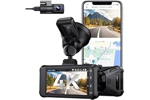VANTRUE X4S Dual Dashcam Car 4K+1080P WiFi, 2560X1440P 60FPS Frontal, Starlight Night Vision, 24H. Cámara de monitoreo de estacionamiento de Movimiento Dual, IPS de 3 Pulgadas, Sensor G, 512 GB máx.