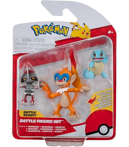 Pokèmon Battle Figure Pack Holiday Christmas Edition Pikachu & Schiggy