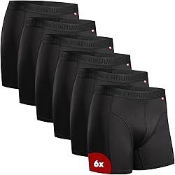 Danish Endurance 6 PACK ULTRASOFT WITH FLY - Boxershorts - blackgrey