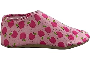 Slipstop Kinder Hausschuhe Badeschuhe Mela Apfel rosa