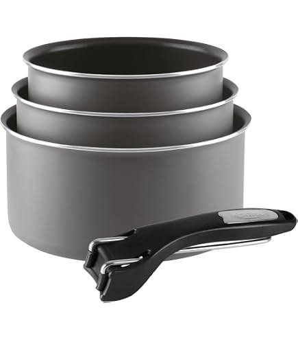 Batterie Cuisine Sitram 6 Pièces Bleue - Poêles Et Casseroles Anti-Adhésives, Manche Amovible