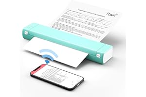 Itari Imprimante Thermique Bluetooth, Portable Mobile - Petite imprimante sans Fil pour Les déplacements et Le Domicile, Prend en Charge Le Papier Thermique A4