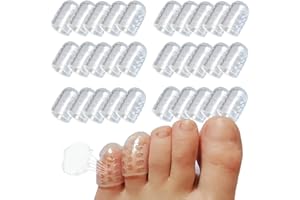 ZOUWEL 30 Piezas Protector Dedos Pies Silicona, Protectores De Dedos De Los Pies, Dedales De Silicona,Protector Dedos Pie Silicona,Protector Dedo Gordo Pie, Protector De Dedos De Los Pies Para Ampollas