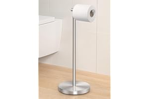 KES Portarollos Papel Higiénico de Pie Portarrollos Baño Acero Inoxidable SUS304 Porta Rollo Papel Higiénico Cepillado, BPH283S1-2