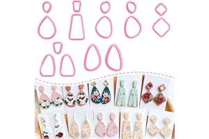 Keoker 15 organische Formen Tonschneider für Polymer-Ton-Schmuck, Polymer-Ton-Schneider für Ton, Ohrringe, Schmuckherstellung (alle)