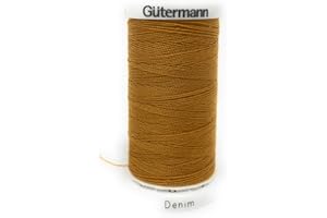 Gütermann Denim Hilo de coser de poliéster para tela vaquera, 100 m por bobina, dorado