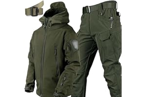 MHNFGDSE Men Tactical Uniforms Military Waterproof Army Combat Suit Sets Camouflage Softshell Jacket Pants Hunt Clothes BDU Hunting Military Uniform Shooting Militar Clothes Suit