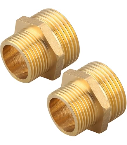 BieMian - Lot De 4 Bouchons Obturateurs En Laiton 3/4" (26mm), Filetage Extérieur, Pour Tuyaux Et Robinets