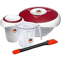 Westmark Mengkom met tweedelige deksel, 3,5 l, met schenktuit, kunststof, wit/groen, 3155227M