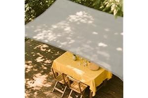 RUMSFEL Vela de Sombra, toldo Impermeable, UV Lona De Sombra, Rectangular 3x5m,con 98% de protección UV, Ideal para jardín, terraza y Exteriores Crear Sombra y Proteger del Sol,Frescos y Seguros