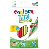 Carioca Tita Maxi &Uuml;&ccedil;gen Kuru Boya Kalemi 12'Li
