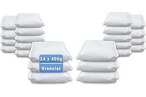 Vanorell 24 x 400 Gramm (8E) Luftentfeuchter Nachfüllpack Vliesbeutel XXL Box Granulat Nachfüllen Raumentfeuchter (neutraler Duft)