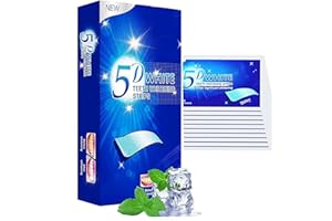 PEIQIUP Tiras blanqueadoras dientes 14 tabletas (7 pares), Dientes whitening strips, Para dientes para el café vino, tabaco y otras manchas, Azul