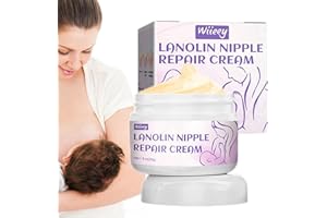 Fowybe Organic Nipple Cream | 30g Lanolin Cream for Breastfeeding | Soothing, Sensitive Skin, Non-Toxic, Baby Safe