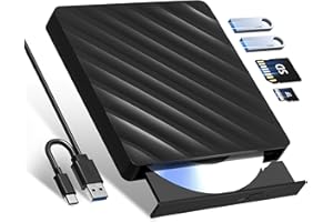 ‎WBACON 5-in-1 Bluray Laufwerk Extern Externer Bluray Brenner DVD Burner External Blu Ray Drive for Laptop with SD/TF Slot Compatible with Windows MacOS Linux (5-IN-1)