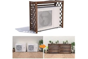 HRXQ Supporto Per Fiori Da Esterno Copertura Condizionatore Esterno In Legno Supporto Per Piante Rampicanti In Legno Massello, Coperture Per Mensole Esterne Decorative (Size : 105×47×80cm)
