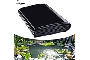 Dtyubfg Doublure D'étang Étanche HDPE Bâche pour Bassin À Poisson Extérieur Membrane Renforcée Liner Revêtement De Bassin pour Petits Étangs, 2X8m 6X12m 10X16m 14X14m