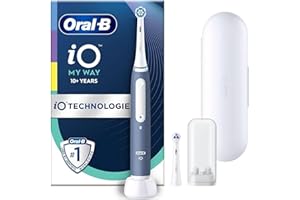 ‎ORAL-B Oral-B iO My Way Elektrische Zahnbürste Kinder — Electric Toothbrush für Kinder ab 10 Jahren, Inkl. 1 Aufsteckbürste, Reise-etui und 4 Putzmodi für Zahnpflege, Designed by Braun — Blau