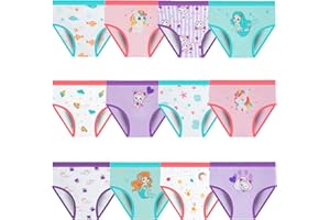 JackLoveBriefs Bragas para niña Paquete de 12 algodón Calzoncillos para Niñas (2-9 años)