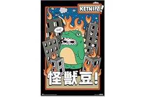 Grupo Erik Póster Ketnipz Beanzilla - Lamina decorativa Ketnipz/Póster Decoración Ketnipz - Merchandising Ketnipz, licencia oficial