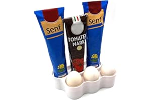 Tuben- & Eierhalter 2-in-1 – Kühlschrank-Organizer für 6 Tuben oder 6 Eier - Ordnung made by R-Satz Shop