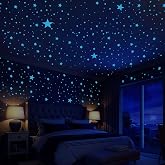 431PCS Fluorescent Stars for Ceiling, Children's Wall Stickers | Luminous Stars for the Ceiling, Fluorescent Stars Stickers F