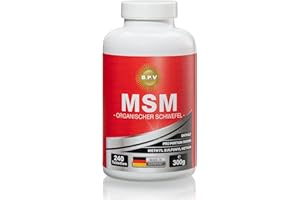 B.P.V BPV - MSM Tabletten 240 Stück - Organischer Schwefel - hochdosiert 5000 mg Tagesdosis