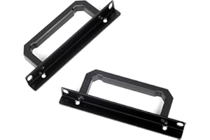 Silverstone SST-RA02B - Poignée Montage en Rack pour boîter d'ordinateur, GD07 GD08 GD09 GD10, Aluminium, Noir