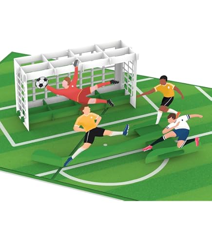 Biglietto di auguri personalizzato per festeggiare il calcio, con