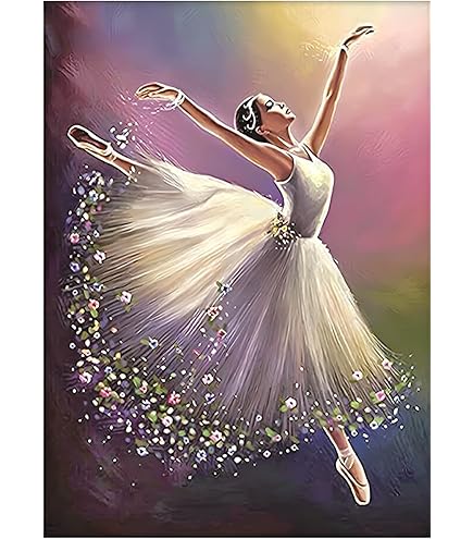 Ballet Dancer Paint By Numbers Kit - 16x20 Inch DIY Art For Teens & Adults