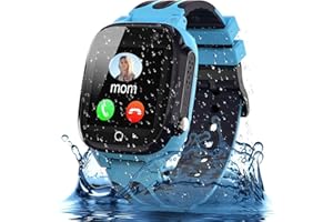 Smooce Smartwatch Niños,Impermeable Reloj Inteligente Niño - LBS Localizador Reloj del Teléfono, Kids Smartwatch Phone con Call SOS Cámara para Niño Niña Cumpleaños