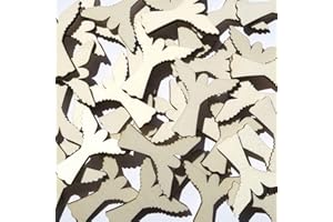 BÜTIC GMBH Holz Engel - 1-10cm Streudeko Basteln Deko Tischdeko, Größe:Engel 3cm, Pack mit:100 Stück