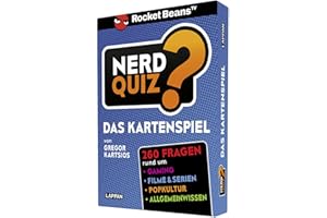Nerd Quiz - das Kartenspiel: 260 Fragen rund um Games, Filme und Popkultur | Präsentiert von Rocket Beans TV! | Quizspiel für große Runden und Kartenspiel für unterwegs
