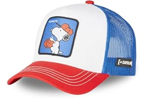 [ X ] CAPSLAB Czapka męska i damska Snoopy, oryginalna i regulowana czapka Trucker