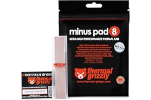 ‎THERMAL GRIZZLY Thermal Grizzly - Minus Pad 8 (120x20x1,0mm) 2 Stück - elektrisch Nicht leitendes Wärmeleitpad, hohe Wärmeleitfähigkeit und Komprimierbarkeit für SSDs, GPUs, Konsolen und Elektronik