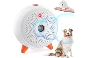 QUEENMEW Antibell Ultraschall Gerät, Mini Hunde Bellen Stoppen, Tragbares Anti Bell Gerät Hunde, 33FT Anti Bellen GegenBellen fürHunde, Wiederaufladbares Ultraschall Hundeabwehr Drinnen für Kleine Große Hund