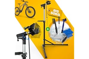 Tarpofix® Pied Atelier Velo Charge 50 kg Support Reparation Velo | Hauteur Réglable pince Rotative 360° Pied Atelier VTT Electrique | Pieds d'atelier Vélo Pour tous les Types de Vélos