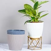 Nurturing Green® Self Watering Plant Pots, 14cm, Set of 3 (Assorted)