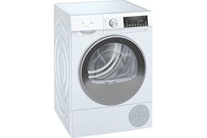 SIEMENS - Secadora con bomba de calor, 9 kg, iQ500, autoDry, Media carga, Blanco, WQ42G200ES, Lanzamiento 2025
