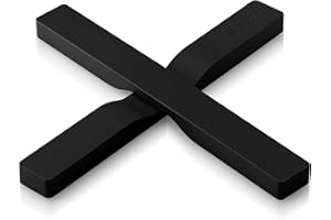 EVA SOLO | 2 sottopentola magnetici | Nylon rivestito in silicone con magneti incorporati | Lavabile in lavastoviglie | Posizionato di traverso o diviso in 2 | Design danese | Nero