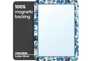 COXLORGB Spindspiegel Magnetisch für Schule und Büro, 100% starker magnetischer Spiegel für Schließfach mit erstaunlichem Design, praktisches und zuverlässiges Schließfachzubehör, 1 Packung