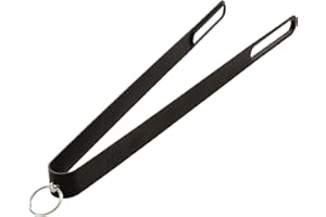 Morsø Fire Tongs for Use with All Ovens and Firepits, Scandinavian Design, Heavy Duty, Powder-Coated Steel with Serrated Edges, Black