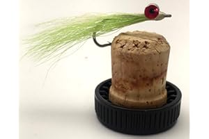 BESTCITY Fly Fishing Saltwater Clouser Minnow White & Green pack of 6 sizes 4-6#150B